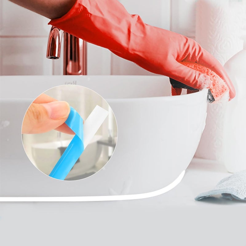 WSIWZAI Ceiling Molding Peel and Stick, Self Adhesive Flexible Trim Caulk Tape Sealant Strip for Stove Sink Toilet Wall Corner Tile Edge Bathroom Kitchen (White) - Image 4